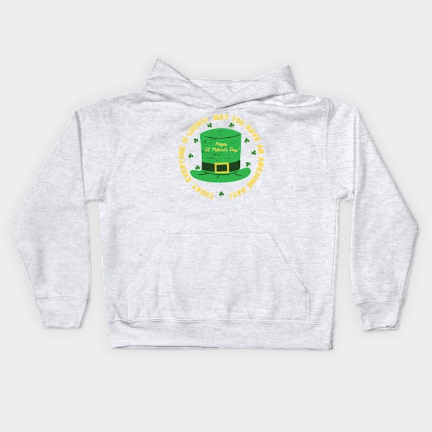 Happy St. Patrick's Day! Kids Hoodie by Aleks Shop